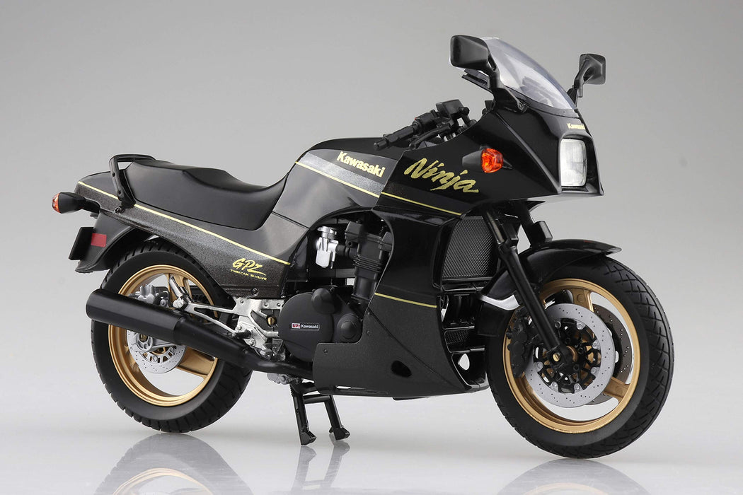 AOSHIMA Skynet 1/12 Kawasaki Gpz900R Black/Gold Finished Model- Japan Figure Store - #1 Bring To You The Best Japanese Goods