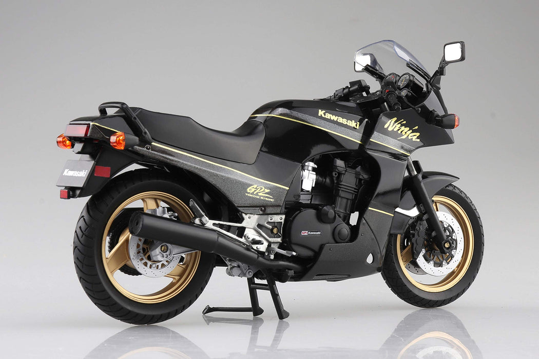 AOSHIMA Skynet 1/12 Kawasaki Gpz900R Black/Gold Finished Model- Japan Figure Store - #1 Bring To You The Best Japanese Goods
