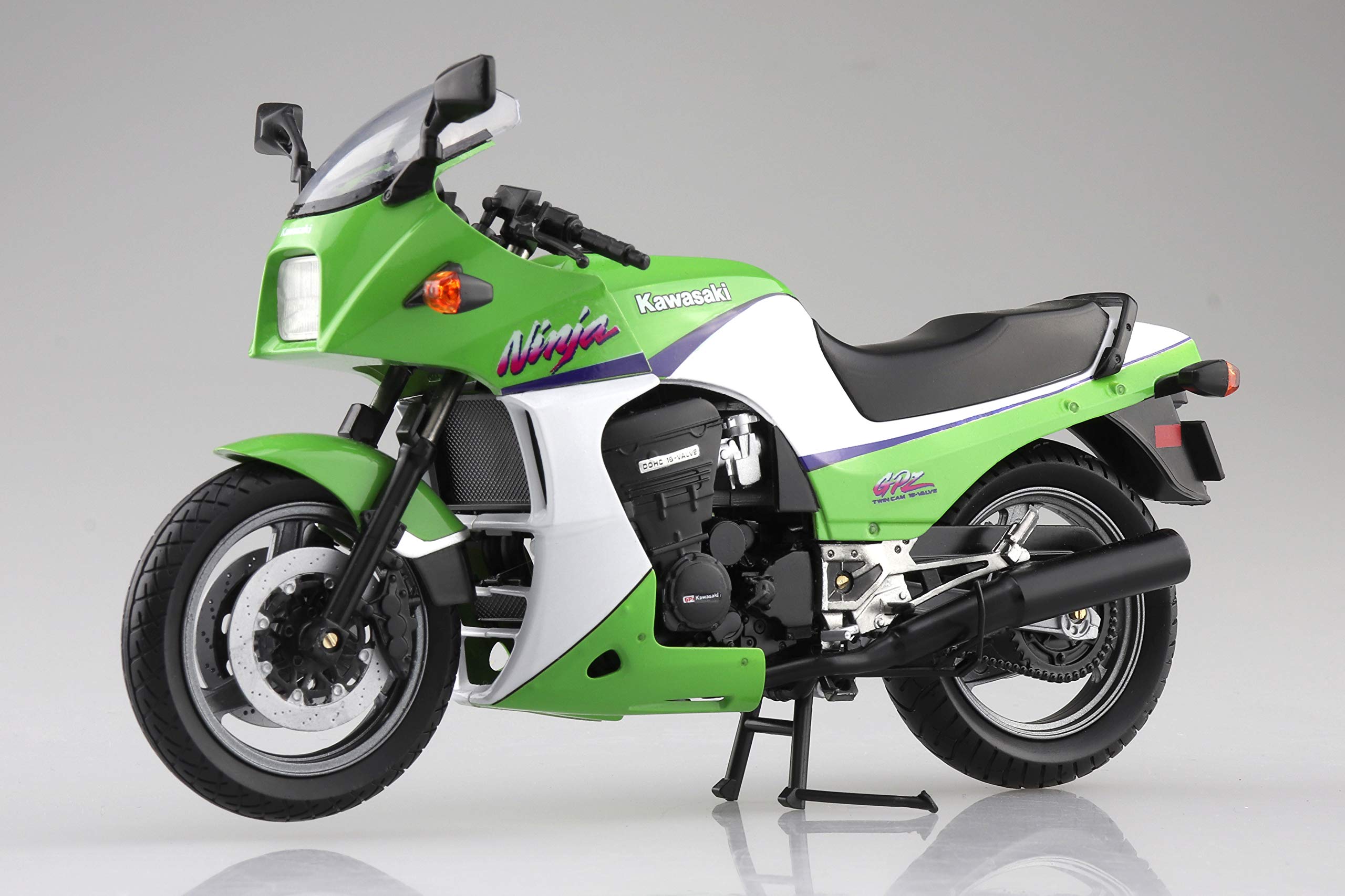 AOSHIMA Skynet 1/12 Kawasaki Gpz900R Lime Green Finished Model- Japan Figure Store - #1 Bring To You The Best Japanese Goods