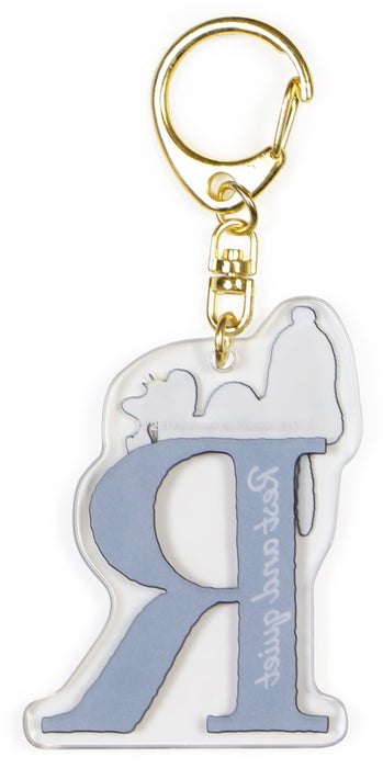 T'S FACTORY Peanuts Snoopy Initial Keychain R- Japan Figure Store - #1 Bring To You The Best Japanese Goods