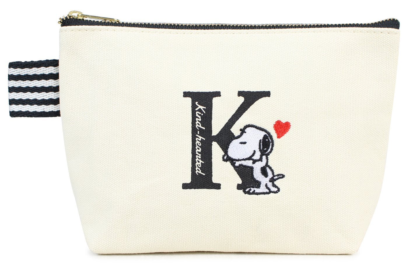 SHOBIDO Snoopy Initial Pouch K- Japan Figure Store - #1 Bring To You The Best Japanese Goods