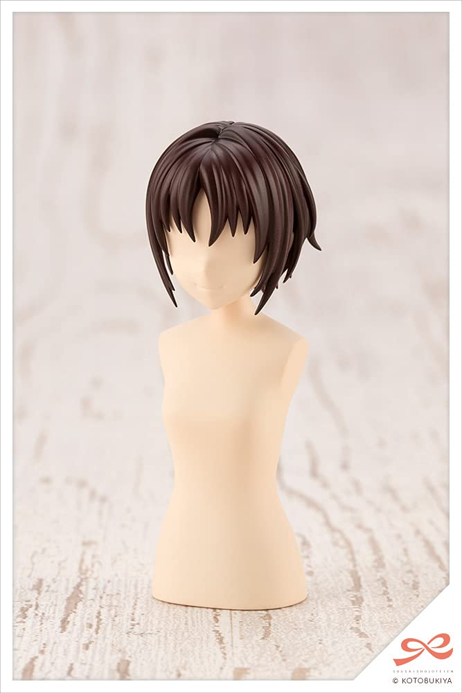 KOTOBUKIYA Sousai Shoujo Teien 1/10 After School Short Wig A White & Chocolate Brown Plastic Model- Japan Figure Store - #1 Bring To You The Best Japanese Goods