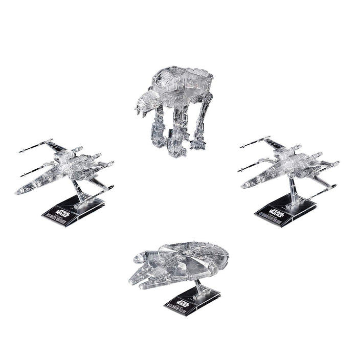 Bandai Spirits Star Wars Clear Vehicle Plastic Model Set - 1/144 1/350 1/540 - The Last Jedi - Japan- Japan Figure Store - #1 Bring To You The Best Japanese Goods