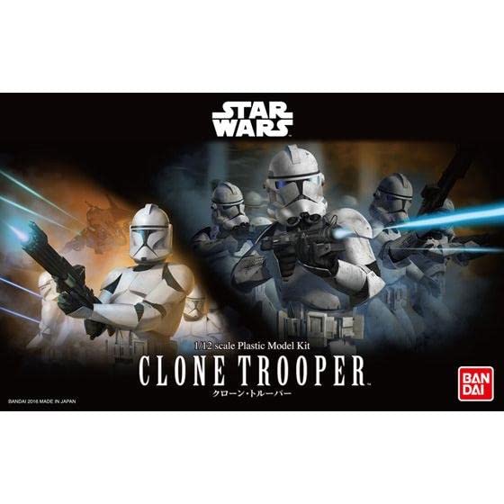Bandai Spirits Star Wars Clone Trooper Model 1/12 Scale Color-Coded Plastic- Japan Figure Store - #1 Bring To You The Best Japanese Goods