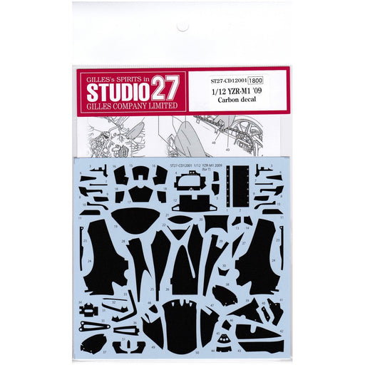 Studio27 St27-Cd12001 Yamaha Yzr-M1 09 Carbon Decal For Tamiya 1/12 Decal For Scale Motorbike- Japan Figure Store - #1 Bring To You The Best Japanese Goods