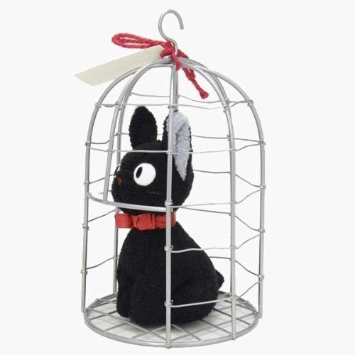 SUN ARROW Plush Doll Kiki'S Delivery Service Jiji In Cage Tjn- Japan Figure Store - #1 Bring To You The Best Japanese Goods