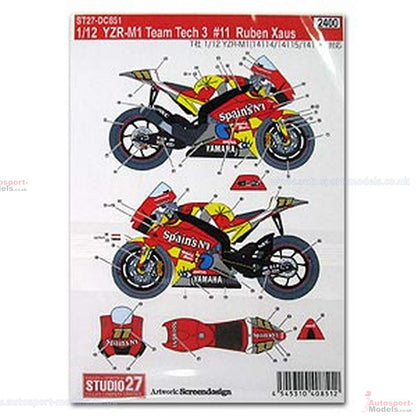 Studio27 1/12 Yamaha Yzr-M1 Tech3 #5 2005 Japanese Yamaha Motorbike Model Decal- Japan Figure Store - #1 Bring To You The Best Japanese Goods