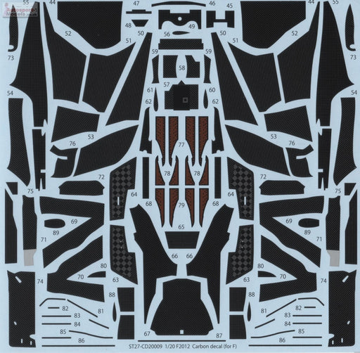 Studio27 St27 Cd20009 Ferrari F2012 Decal For Fujimi 1/20 Decal For Car Models- Japan Figure Store - #1 Bring To You The Best Japanese Goods