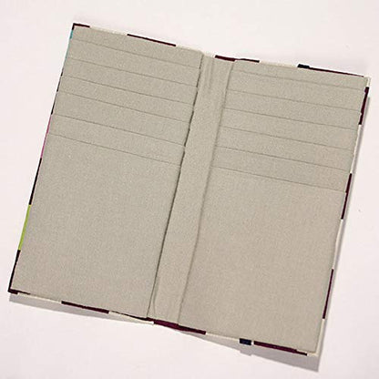 Jhands Japan Stylish Checkered Purple Bifold Card Case- Japan Figure Store - #1 Bring To You The Best Japanese Goods