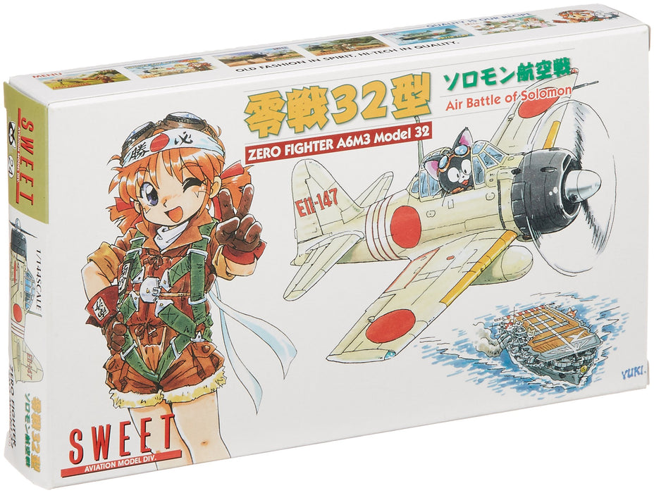 SWEET 24 Zero Fighter A6M3 Model 32 Air Battle Of Solomon 1/144 Scale- Japan Figure Store - #1 Bring To You The Best Japanese Goods