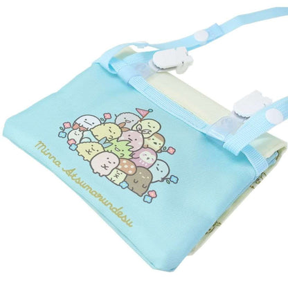 Sumikko Gurashi Clip Pouch Multi Pocket Shoulder Mint Japan Makeup Beauty Hall- Japan Figure Store - #1 Bring To You The Best Japanese Goods