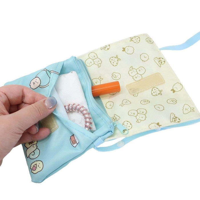 Sumikko Gurashi Clip Pouch Multi Pocket Shoulder Mint Japan Makeup Beauty Hall- Japan Figure Store - #1 Bring To You The Best Japanese Goods