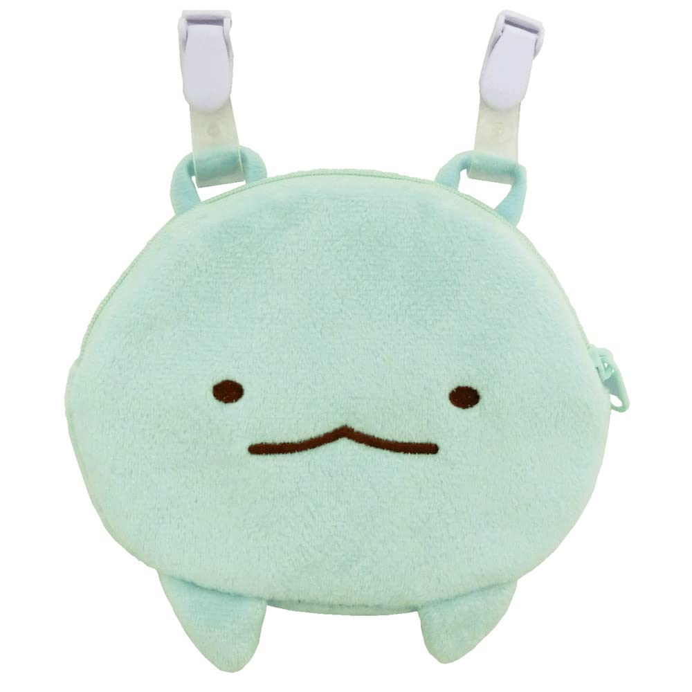 Sumikko Gurashi Outing Pocket Pouch Pouch Tissue Case Handkerchief Tissue Clip Character Goods San-X San-X Children Pocket Pouch [15 X 12 X D1.5 Cm] Sg-0041 [Tg] Lizard- Japan Figure Store - #1 Bring To You The Best Japanese Goods