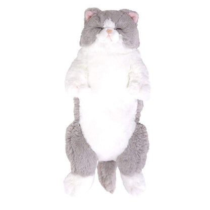 SUNLEMON Plush Doll Knee Cat Sleeping Gray- Japan Figure Store - #1 Bring To You The Best Japanese Goods