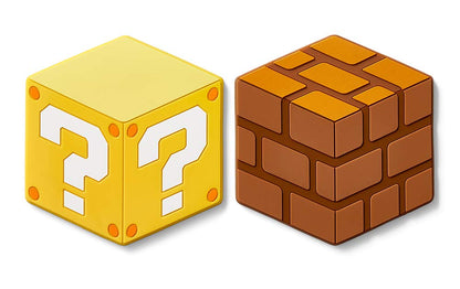 NINTENDO Super Mario Home & Party Silicon Coasters Question Block & Block- Japan Figure Store - #1 Bring To You The Best Japanese Goods