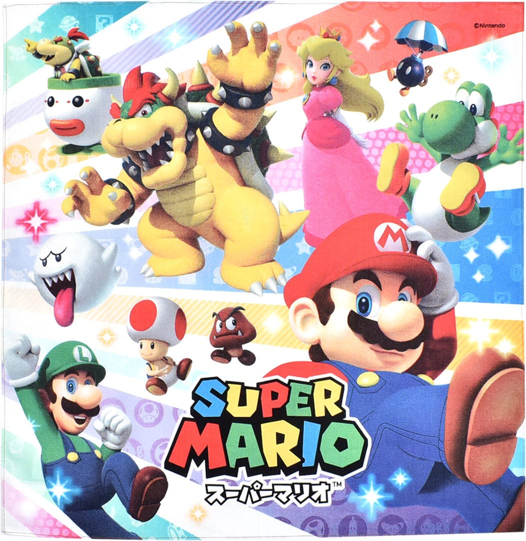 Super Mario Lunch Cloth Mario Characters Pattern- Japan Figure Store - #1 Bring To You The Best Japanese Goods