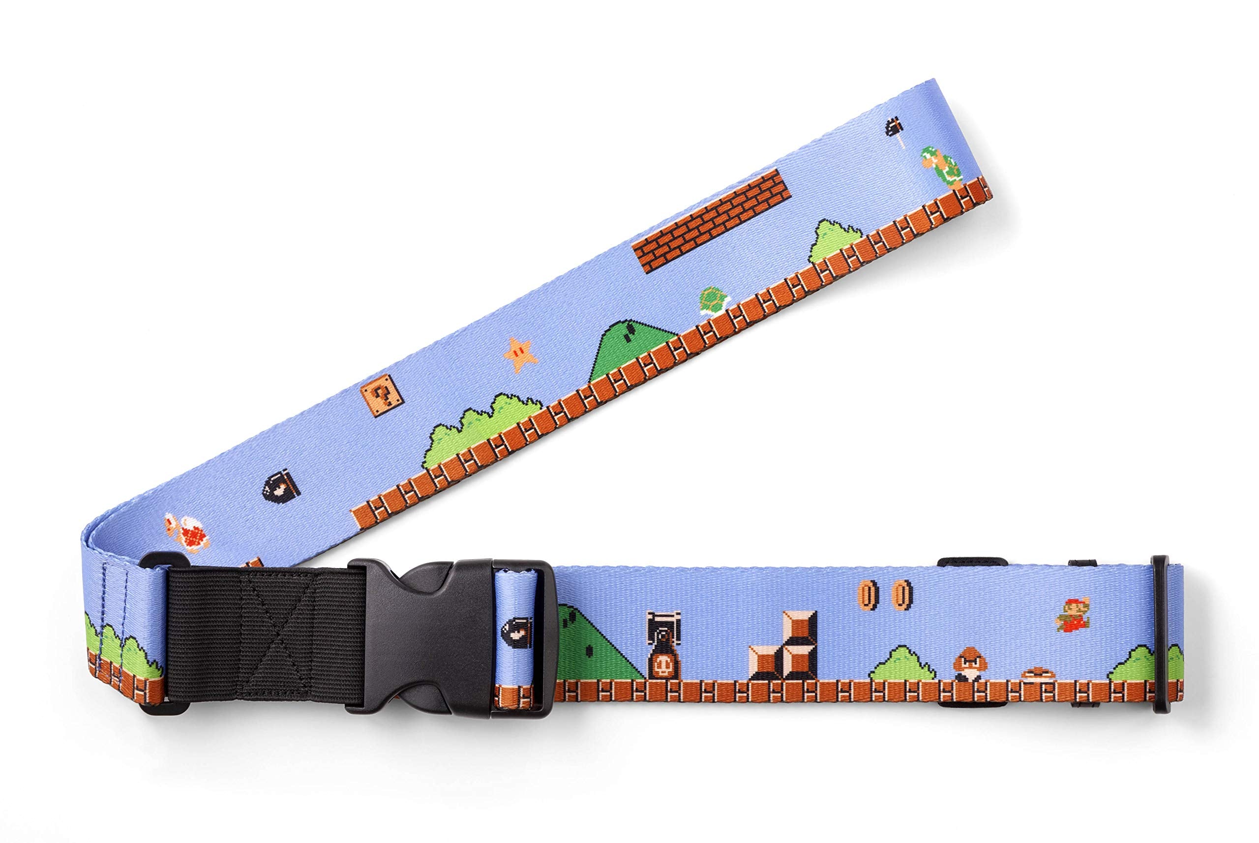 NINTENDO Super Mario Travel Luggage Strap Ground Level- Japan Figure Store - #1 Bring To You The Best Japanese Goods