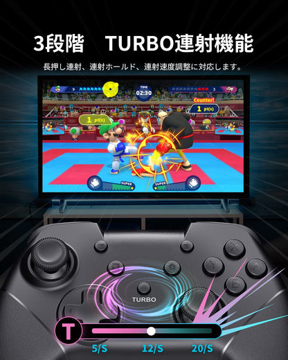 Switch Controller Pro: Wireless Bluetooth 6-Axis Gyro Turbo Fire Long-Time Use Compatible Switch/Switch Lite/Switch Oled- Japan Figure Store - #1 Bring To You The Best Japanese Goods