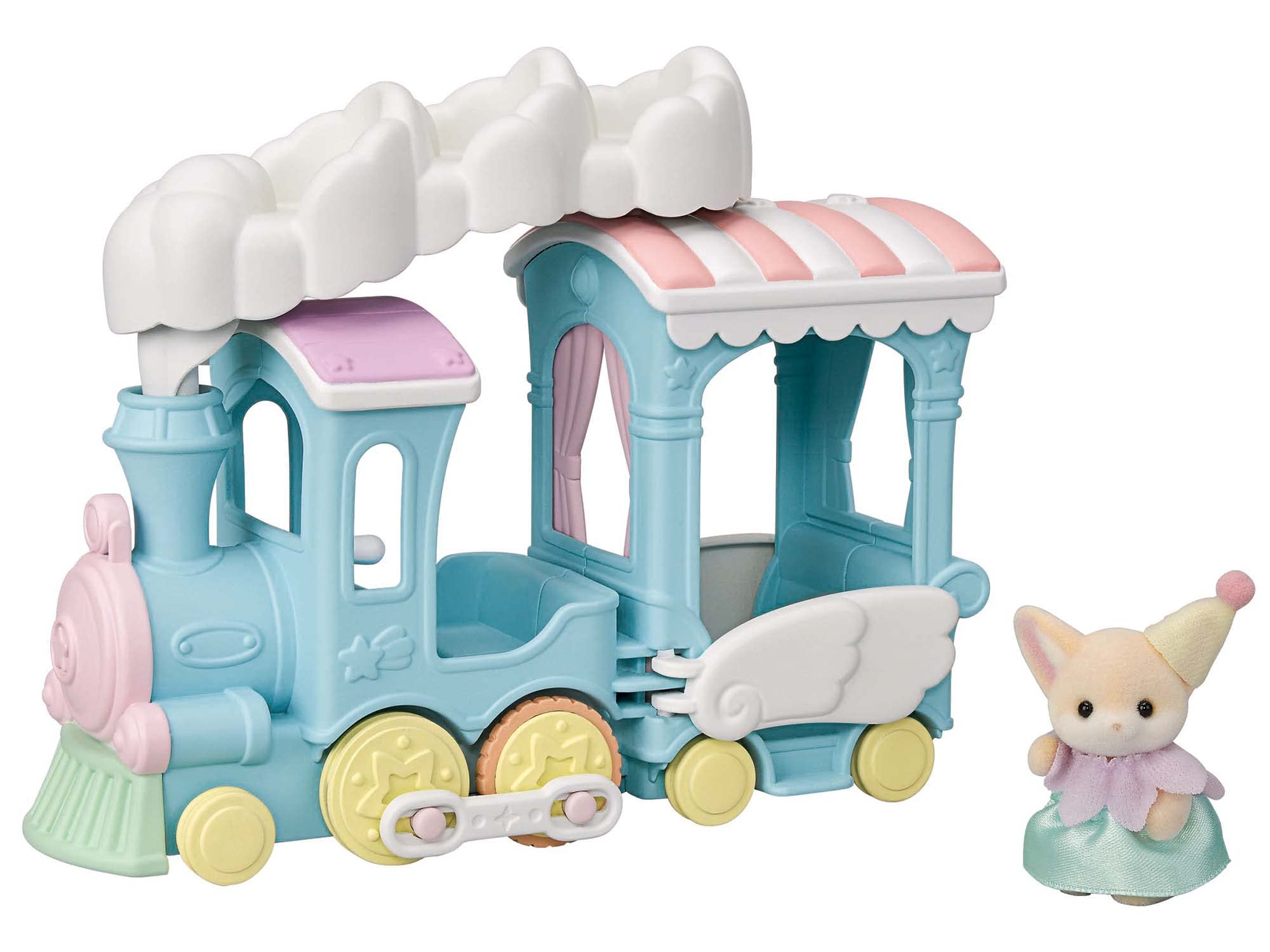 Epoch Sylvanian Families Fluffy Cloud Parade Train Set Ko-73 Dollhouse Toy for Ages 3+- Japan Figure Store - #1 Bring To You The Best Japanese Goods