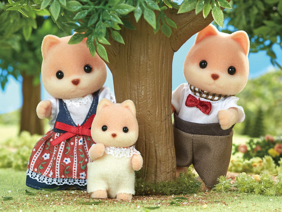 Epoch Sylvanian Families Caramel Dog Family Doll FS-35 Age 3+ Dollhouse Toy- Japan Figure Store - #1 Bring To You The Best Japanese Goods