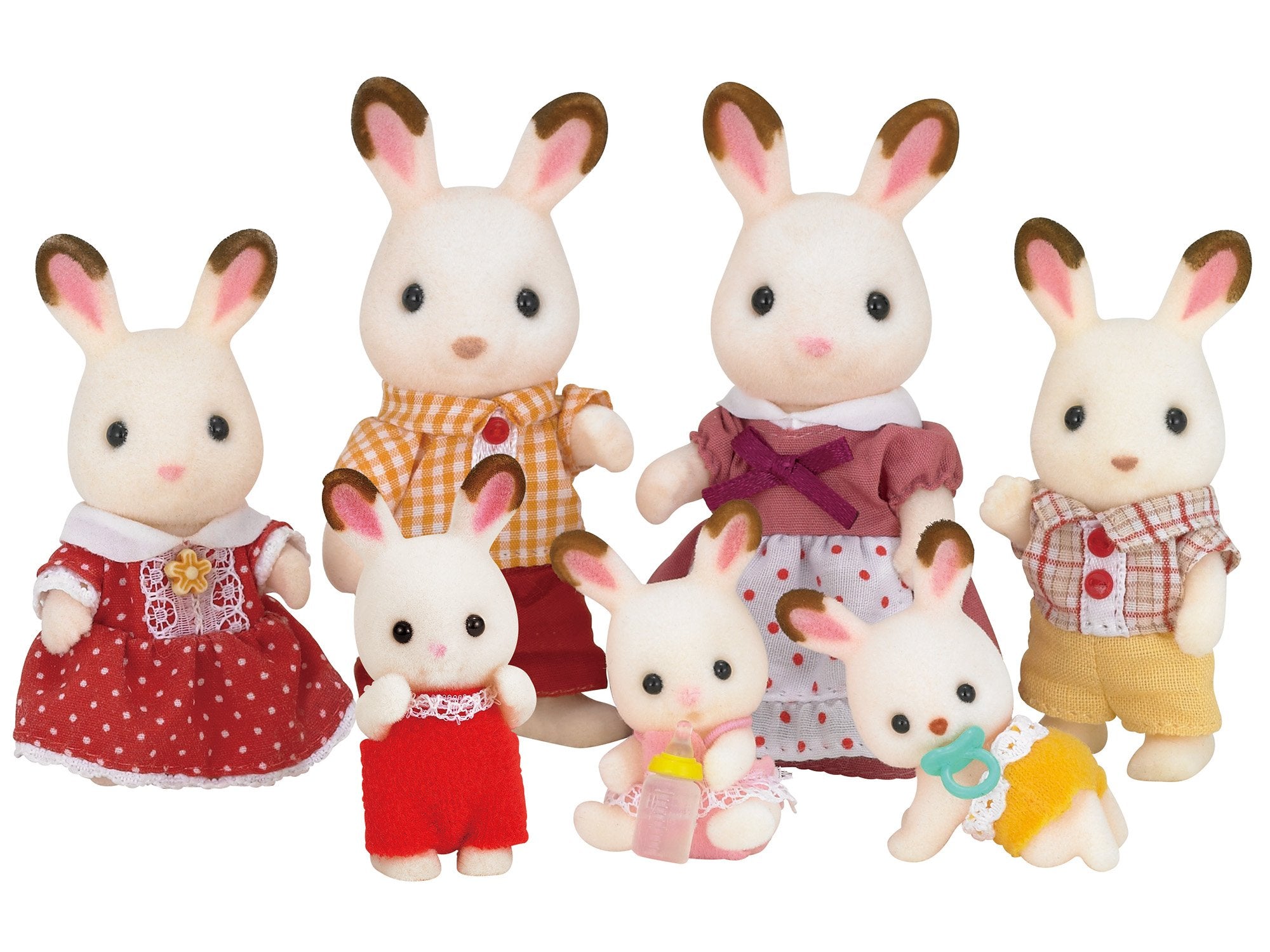 Epoch Sylvanian Families Doll - Chocolate Rabbit Family Toy U-62 St Mark Certified Ages 3+- Japan Figure Store - #1 Bring To You The Best Japanese Goods
