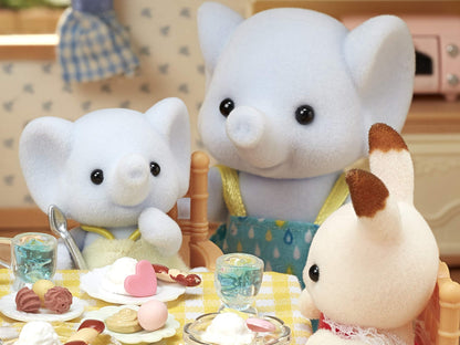 Epoch Sylvanian Families Elephant Family Toy Dollhouse FS-38 for Ages 3+- Japan Figure Store - #1 Bring To You The Best Japanese Goods
