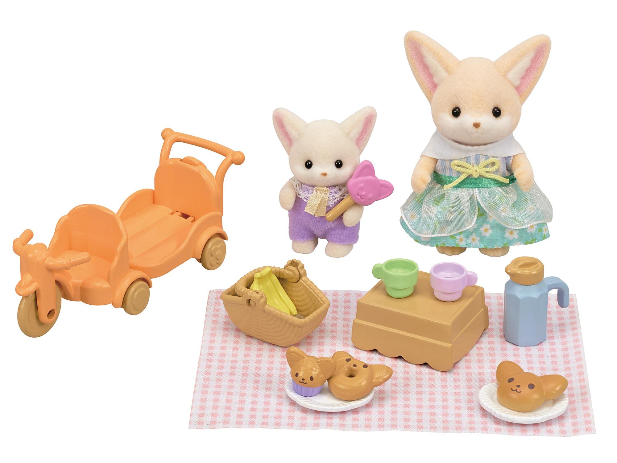 Epoch Sylvanian Families Fennec Doll/Furniture Set for 3 Years and Up - St Mark Certified- Japan Figure Store - #1 Bring To You The Best Japanese Goods