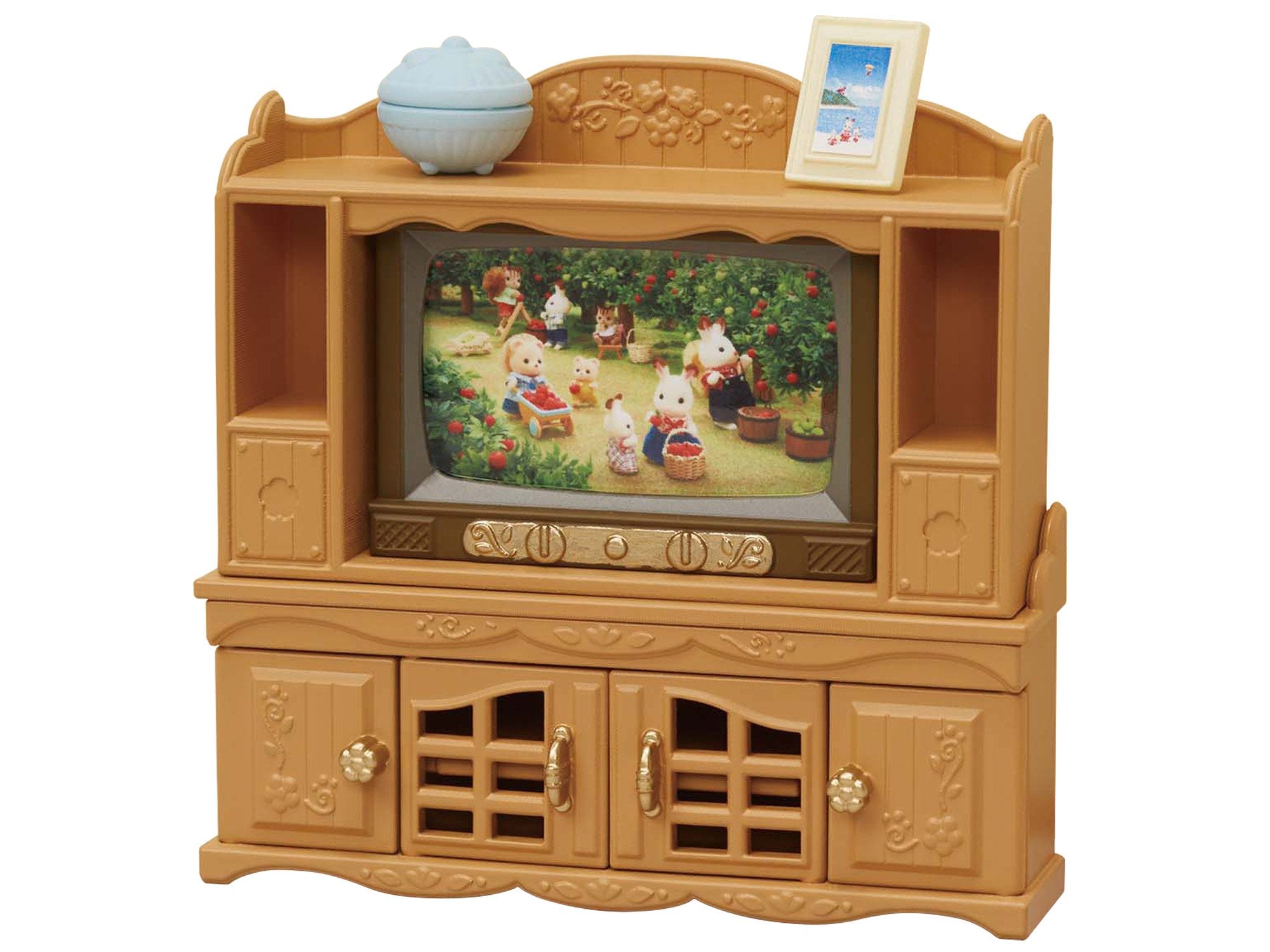 Epoch Sylvanian Families Toy Dollhouse Furniture with TV Stand Set - Ages 3 and Up- Japan Figure Store - #1 Bring To You The Best Japanese Goods