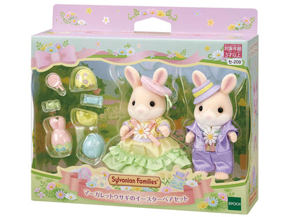Epoch Sylvanian Families Margaret Rabbit Easter Pair Set Age 3 and Up Dollhouse Toy- Japan Figure Store - #1 Bring To You The Best Japanese Goods