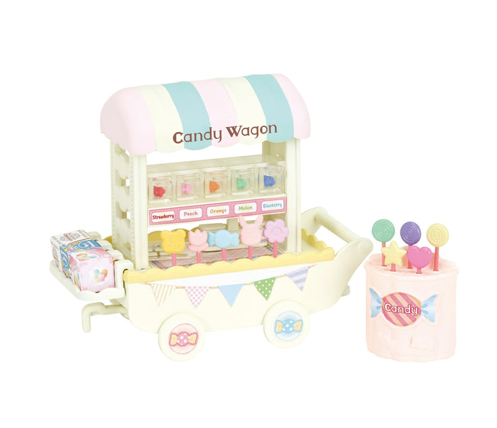 Epoch Sylvanian Families Colorful Candy Wagon Toy Dollhouse Mi-85 St Mark Suitable for Ages 3+- Japan Figure Store - #1 Bring To You The Best Japanese Goods