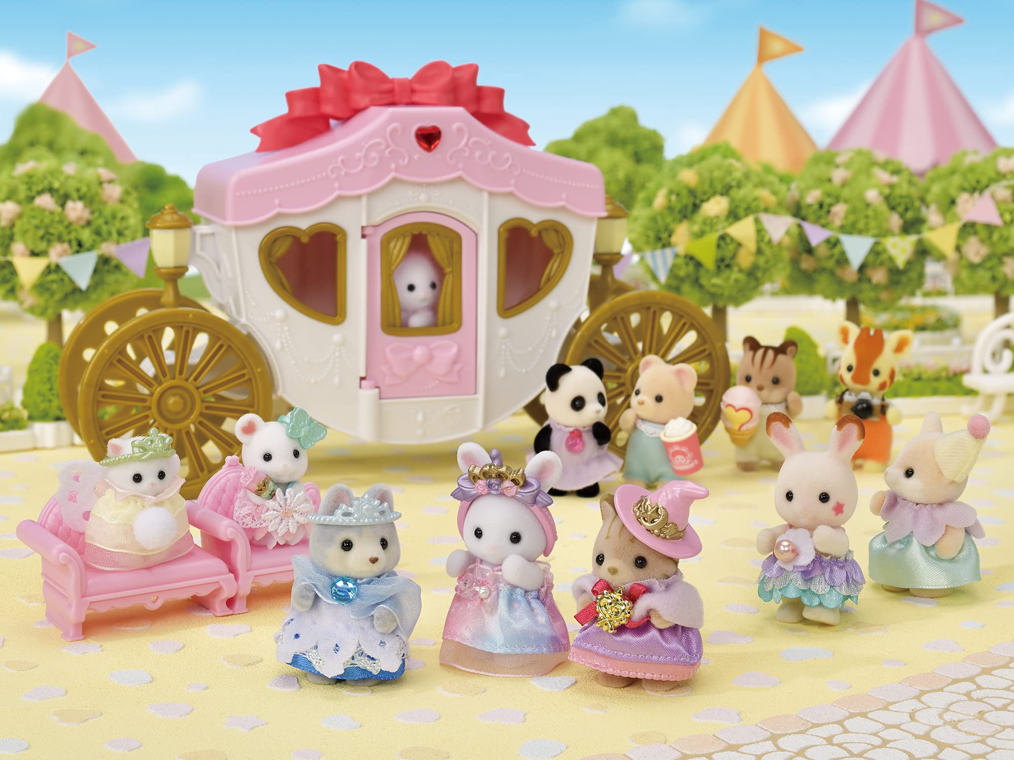 Epoch Sylvanian Families Dream Baby Princess Dollhouse Set St. Mark Certified Ages 3+- Japan Figure Store - #1 Bring To You The Best Japanese Goods