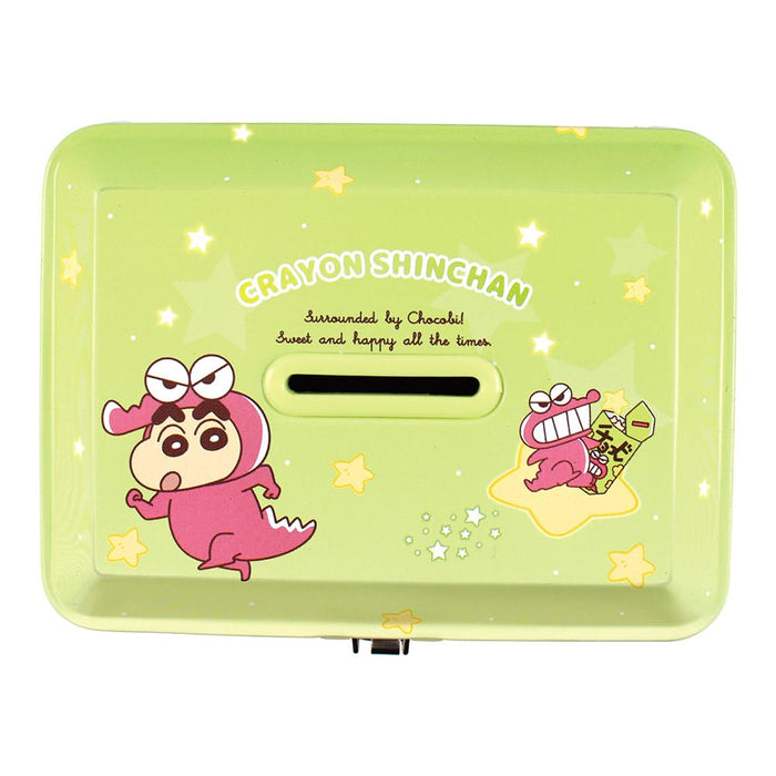 T's Factory Crayon Shin-Chan Bank w/ Key KS-5542858CB H8.4xW11.3xD8.3cm- Japan Figure Store - #1 Bring To You The Best Japanese Goods