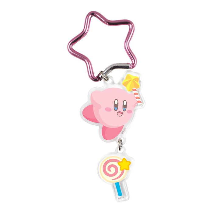 Kirby Star Acrylic Keychain With Carabiner - T's Factory HK-5541711SR W5xH4.7xD0.3cm- Japan Figure Store - #1 Bring To You The Best Japanese Goods