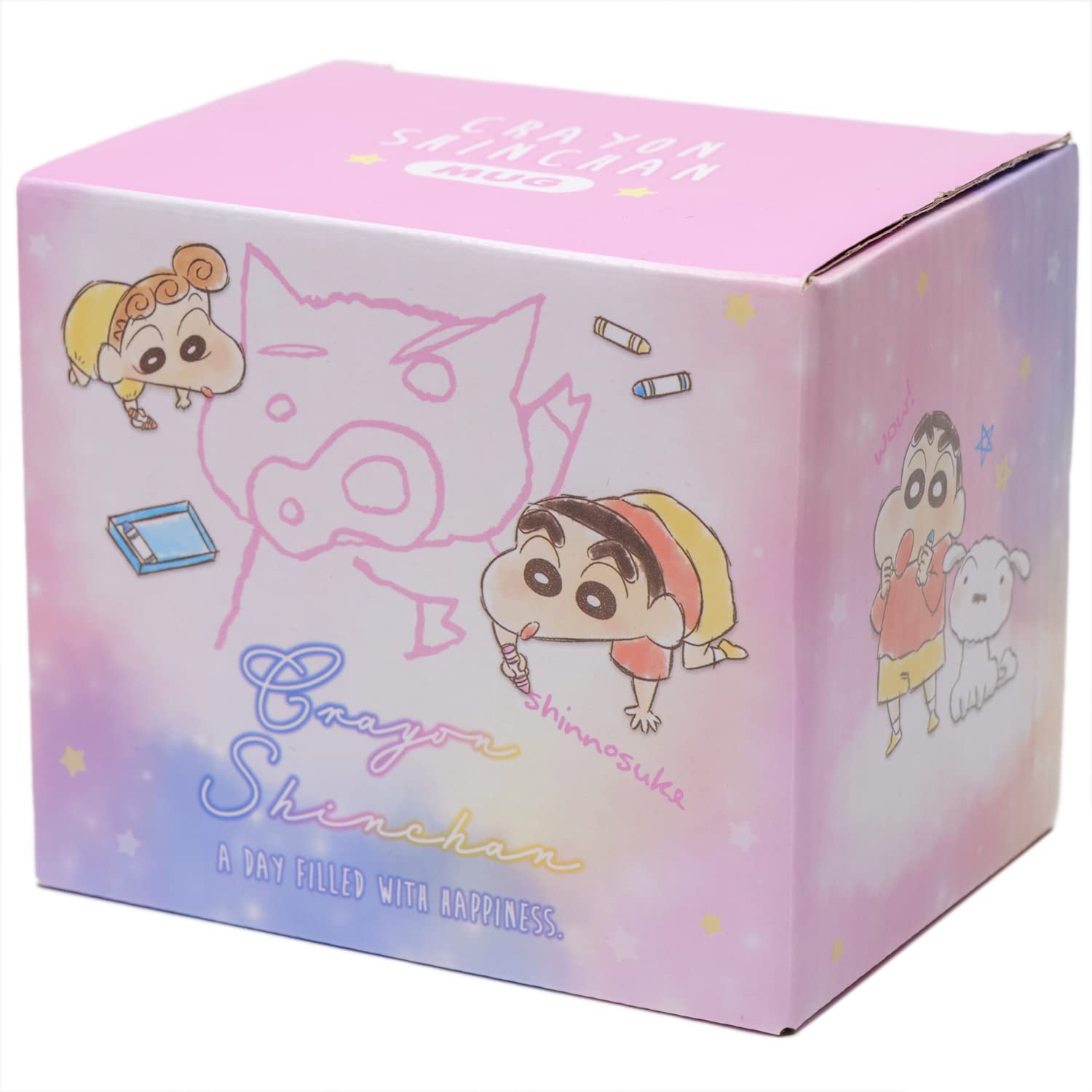 T'S FACTORY - Crayon Shin-Chan Mug Crayon Pink- Japan Figure Store - #1 Bring To You The Best Japanese Goods