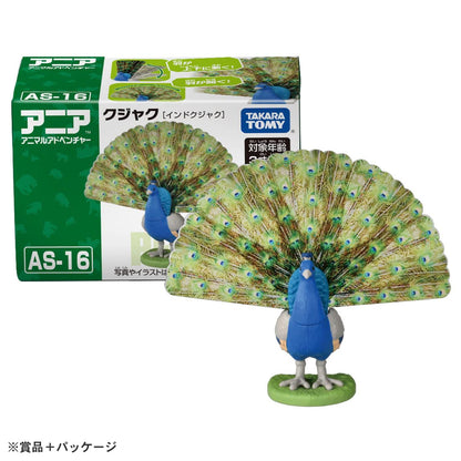 Takara Tomy Ania AS-16 Indian Peacock Dinosaur Toy for Kids Ages 3+- Japan Figure Store - #1 Bring To You The Best Japanese Goods