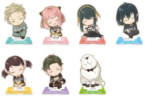 Takara Tomy Arts Kazuzun Spy X Family Trading Acrylic Stand Box Product All 7 Types Approx. 65Mm Acrylic- Japan Figure Store - #1 Bring To You The Best Japanese Goods