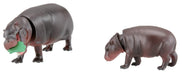 TAKARA TOMY As-16 Animal Adventure Pygmy Hippopotamus Parent And Child Figure- Japan Figure Store - #1 Bring To You The Best Japanese Goods