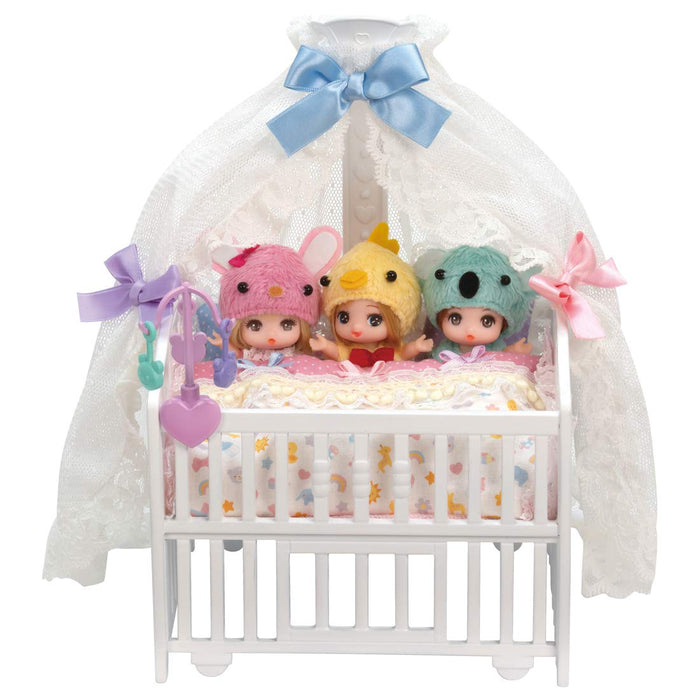 TAKARA TOMY Licca Doll Triplet Babies` Crib- Japan Figure Store - #1 Bring To You The Best Japanese Goods