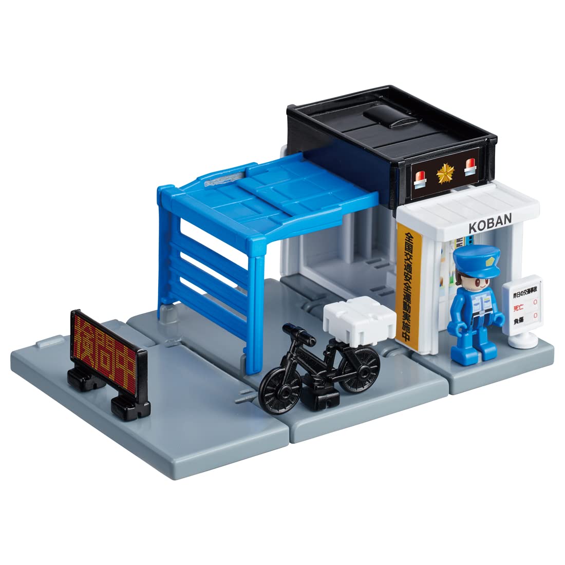 TAKARA TOMY Tomica World Tomica Town Police Box With Police- Japan Figure Store - #1 Bring To You The Best Japanese Goods