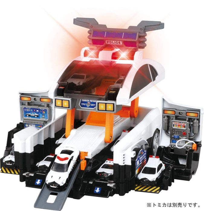 Takara Tomy Tomica World Transform Into Big ! Big Patrol Car Japanese Pvc Police Cars- Japan Figure Store - #1 Bring To You The Best Japanese Goods