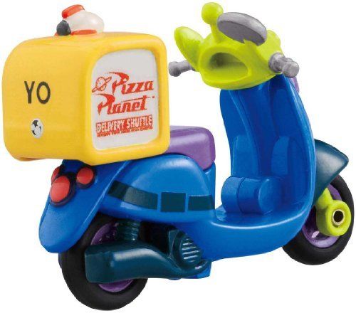 Takara Tomy Tomica Disney Motors Dm-02 Pizza Planet Alien Mini Motorbike F/s- Japan Figure Store - #1 Bring To You The Best Japanese Goods