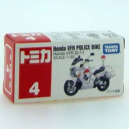 Takara Tomy Tomica No.4 1/32 Scale Honda Vfr Police Bike Box- Japan Figure Store - #1 Bring To You The Best Japanese Goods