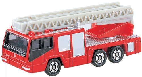 Takara Tomy Tomica No.108 1/139 Hino Aerial Ladder Fire Truck Box- Japan Figure Store - #1 Bring To You The Best Japanese Goods
