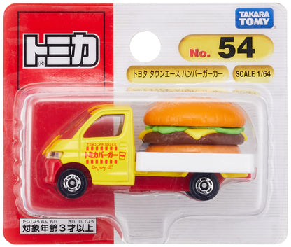 Takara Tomy Tomica No.54 Toyota Town Ace Mini Car Toy Hamburger Design Ages 3+- Japan Figure Store - #1 Bring To You The Best Japanese Goods