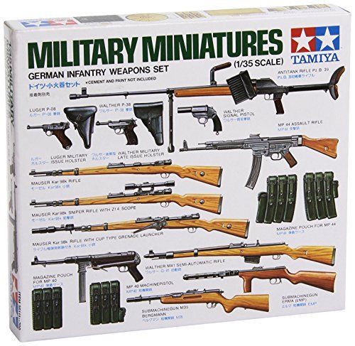 Tamiya 1/35 German Infantry Weapons Set Model Kit - Japan Figure
