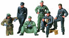 Tamiya 1/35 German Tank Crew At Rest Model Kit - Japan Figure