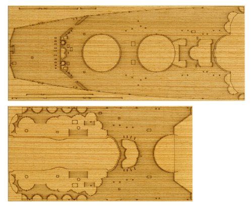 Tamiya 1/350 Japanese Battleship Yamato Wooden Deck Sheet Model Kit Japan - Japan Figure