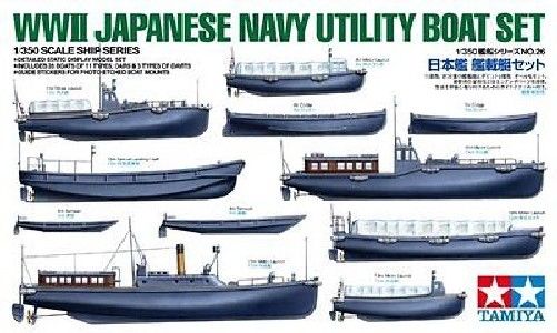 Tamiya 1/350 Japanese Navy Utility Boat Set Model Kit- Japan Figure Store - #1 Bring To You The Best Japanese Goods