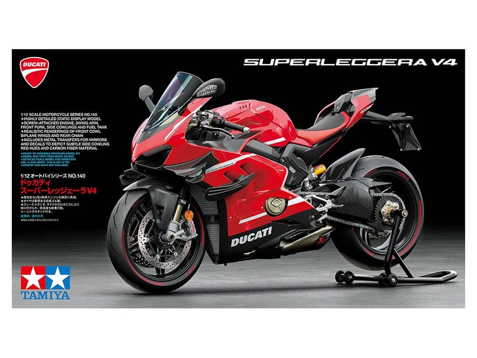 Tamiya 1/12 Motorcycle Series No.140 Ducati Superleggera V4 Plastic Model 14140 Molding Color- Japan Figure Store - #1 Bring To You The Best Japanese Goods
