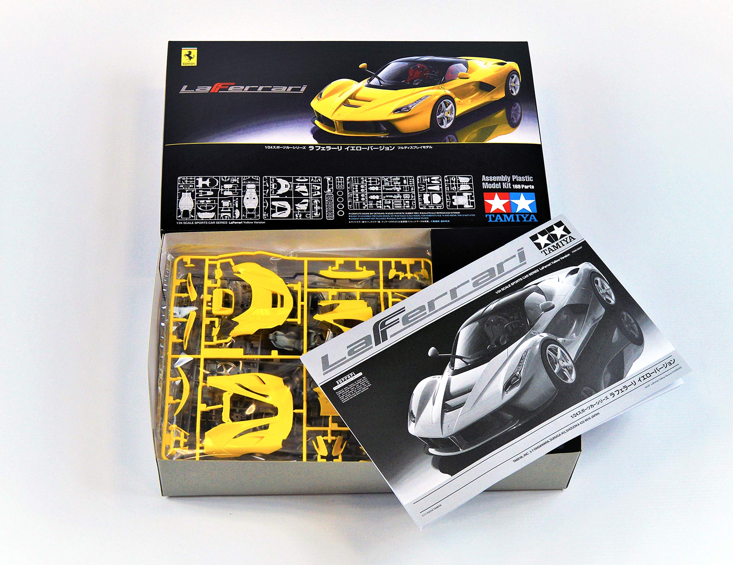 TAMIYA 24347 Laferrari Yellow Version 1/24 Scale Kit- Japan Figure Store - #1 Bring To You The Best Japanese Goods